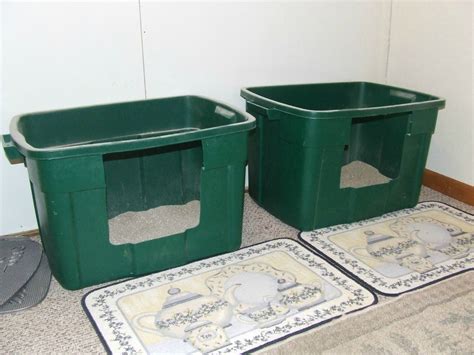 homemade cat litter box